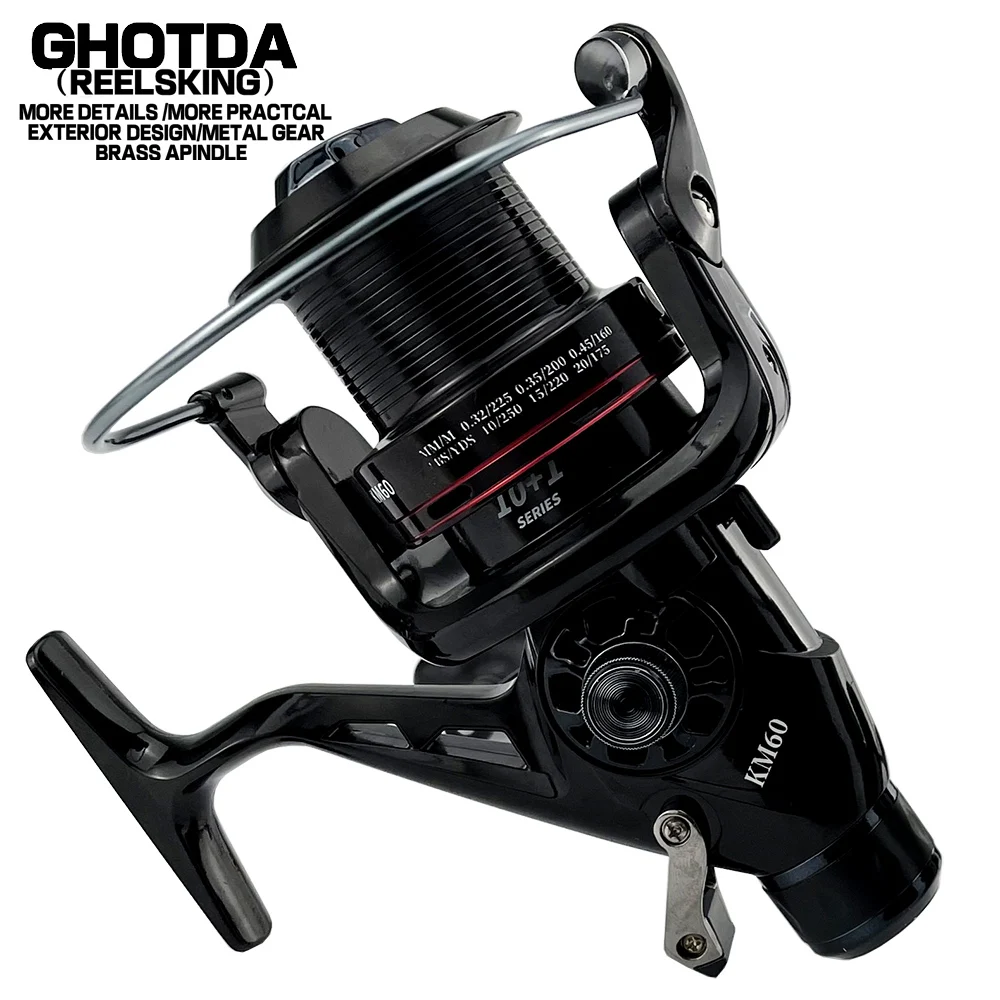 Fishing Reel KM5000 KM6000 Metal Spool Spinning Wheel Outdoor Far Throwing Reel Gear Ratio: 5.2:1 Fishing Reel
Fishing Reel KM5000 KM6000 Metal Spool Spinning Wheel Outdoor Far Throwing Reel Gear Ratio: 5.2:1 Fishing Reel