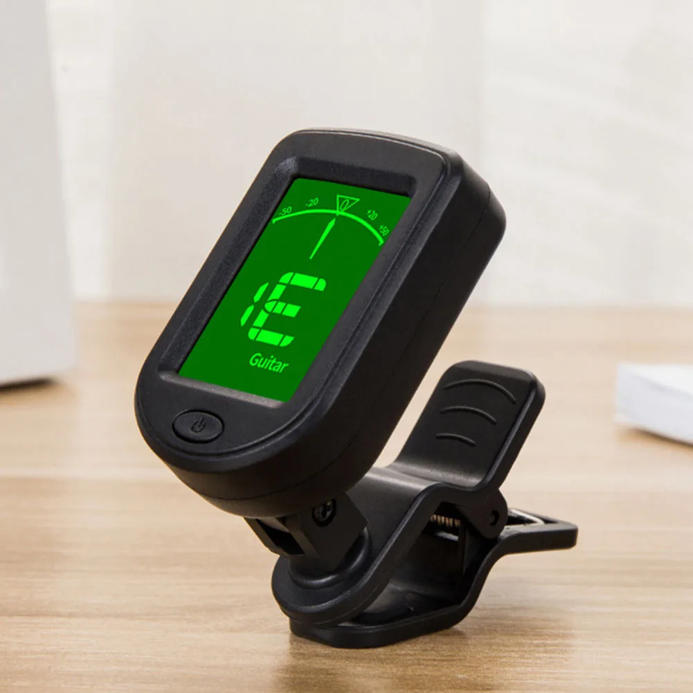 Guitar Tuner Digital Clip-On Tone Tuner For Electric Ukulele Bass Violin Universal 360Degree Rotatable Sensitive
Guitar Tuner Digital Clip-On Tone Tuner For Electric Ukulele Bass Violin Universal 360Degree Rotatable Sensitive