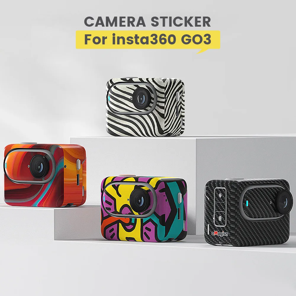 aMagisn For Insta 360 Insta360 GO3 GO 3 Fashion Body Stickers Protective Film Sports Camera Accessories
aMagisn For Insta 360 Insta360 GO3 GO 3 Fashion Body Stickers Protective Film Sports Camera Accessories