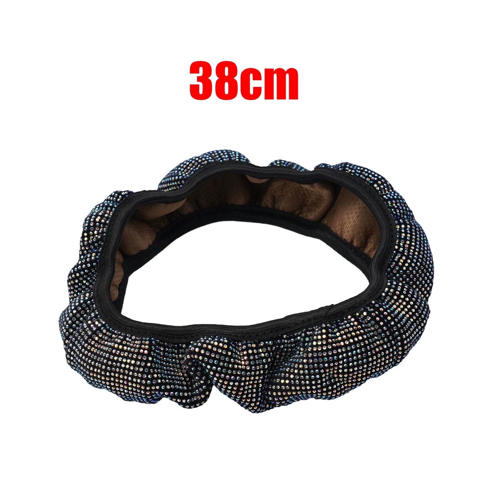 

Accessories Car Steering Wheel Cover Bling Colorful Crystal Fit 37 38cm Car SUV Rhinestone Trim High Quality New