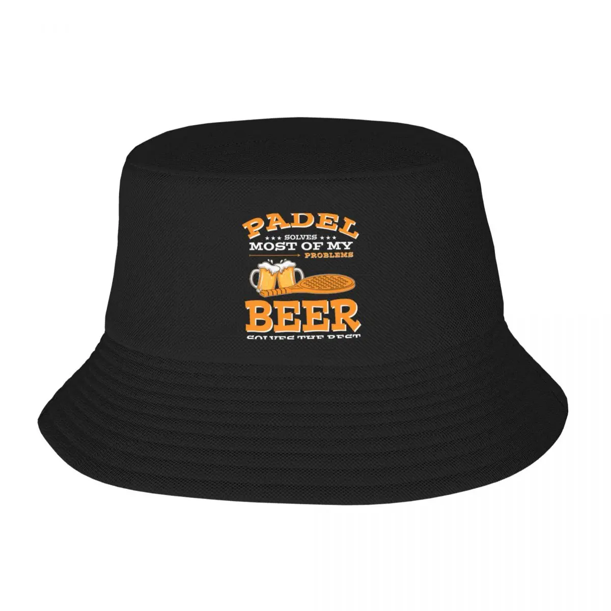 

New Padel solves most of my Problems Beer Solves the rest Padel player Gift Bucket Hat Anime foam party hats Cap For Women Men's