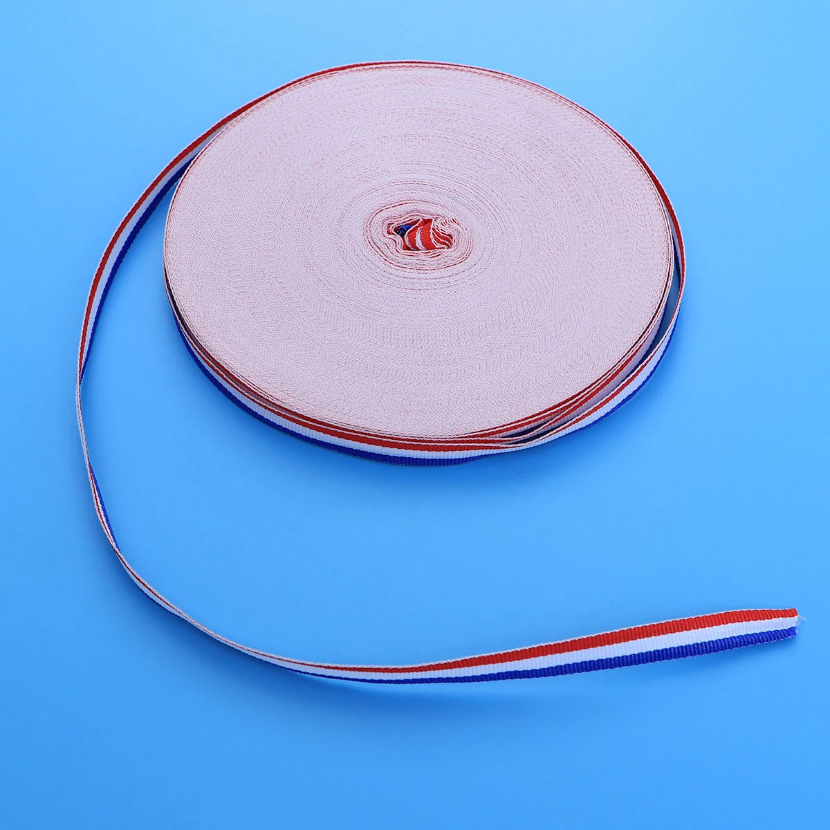 50m Sewing Flat Strap Band Roll 1cm Knitting Braided Rope DIY Crafting String Cord for Earloop Clothes Pants Red White and Blue
50m Sewing Flat Strap Band Roll 1cm Knitting Braided Rope DIY Crafting String Cord for Earloop Clothes Pants Red White and Blue