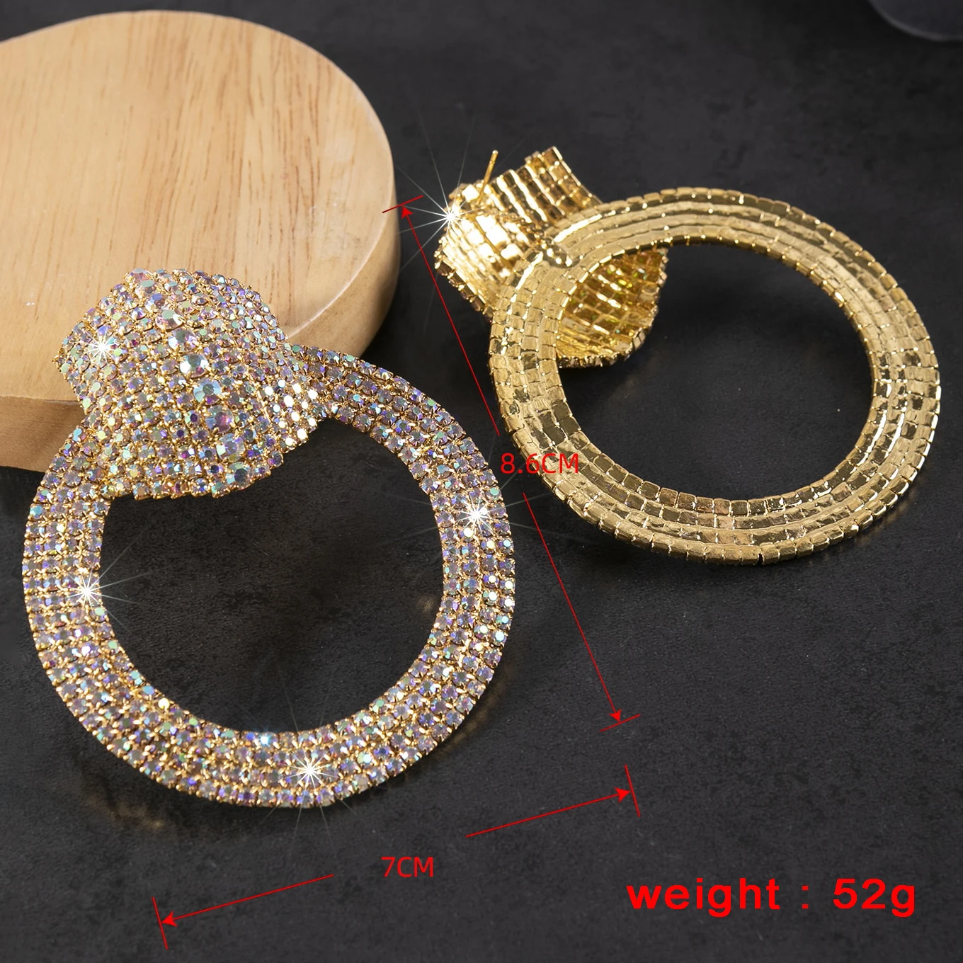 New Full Color Rhinestone Ring Pendant Women's Earrings Wedding Prom Eid Giving Gift Fashion Personality Earrings 4 Mallzona S734e53cd3ecc4d6c97848b56dd3c6558t New Full Color Rhinestone Ring Pendant Women's Earrings Wedding Prom Eid Giving Gift Fashion Personality Earrings Mallzona