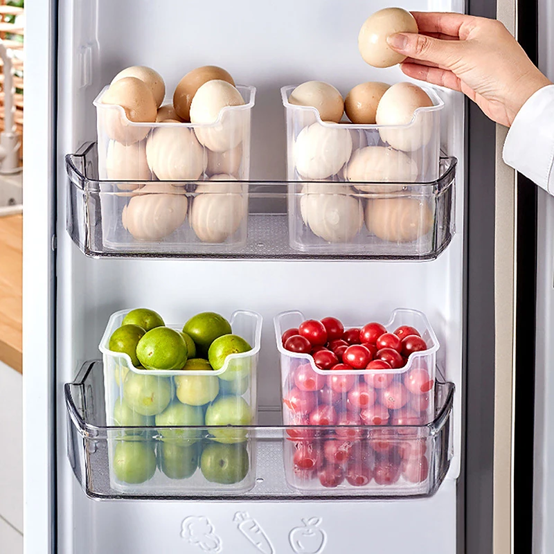 

Контейнер для хранения свежести продуктов на холодильник, боковая дверь холодильника, контейнер для фруктов, овощей, специй, продуктов, кухонный Органайзер