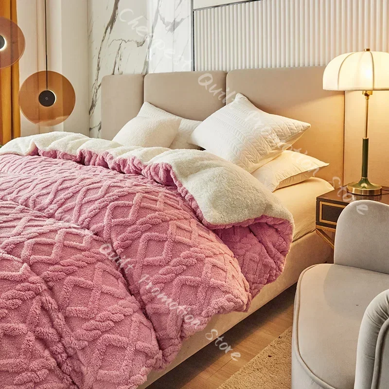 Tafu Velvet Warm Winter Duvet Cover Blanket Dual Use Artificial Cashmere Quilt Cover Soft Warmth Coral Fleece Comforter Cover
Tafu Velvet Warm Winter Duvet Cover Blanket Dual Use Artificial Cashmere Quilt Cover Soft Warmth Coral Fleece Comforter Cover