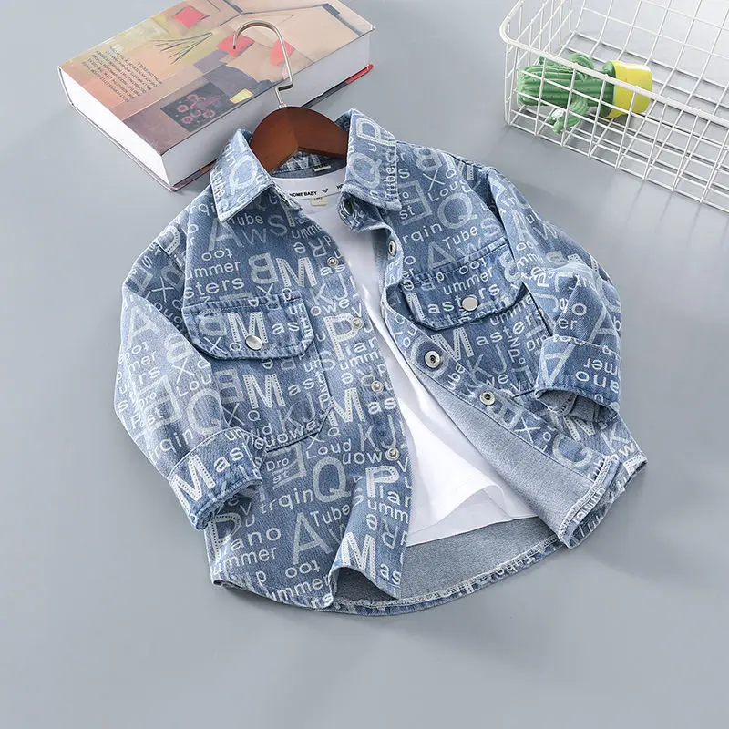 Children's Denim Shirt Long-sleeve Spring Autumn Baby Boys Shirt Casual Kids Teen Jean Shirts Clothing Jacket 4 6 8 10 12 Years
Children's Denim Shirt Long-sleeve Spring Autumn Baby Boys Shirt Casual Kids Teen Jean Shirts Clothing Jacket 4 6 8 10 12 Years