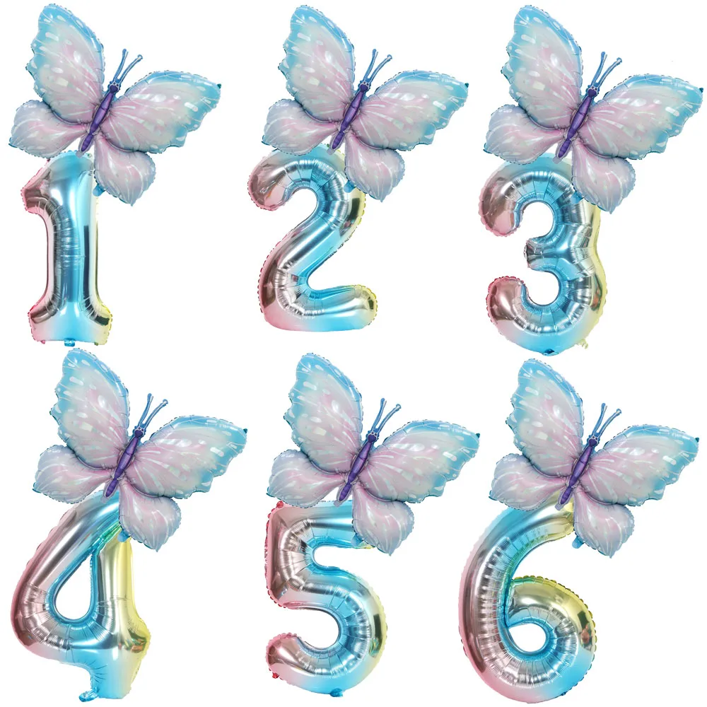 32inch Butterfly Foil Balloons Butterfly Birthday Balloon 32inch Number Balloons Set Baby Shower Decor Wedding Globos Supplies
32inch Butterfly Foil Balloons Butterfly Birthday Balloon 32inch Number Balloons Set Baby Shower Decor Wedding Globos Supplies