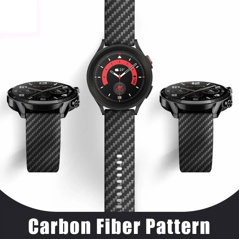 Watchband For Samsung Watch 5 Strap Watch 4 40mm 44mm Active 2 4 Classic 42 46mm Carbon Fiber Pattern Bracelet Watch 5 Pro 45mm
Watchband For Samsung Watch 5 Strap Watch 4 40mm 44mm Active 2 4 Classic 42 46mm Carbon Fiber Pattern Bracelet Watch 5 Pro 45mm