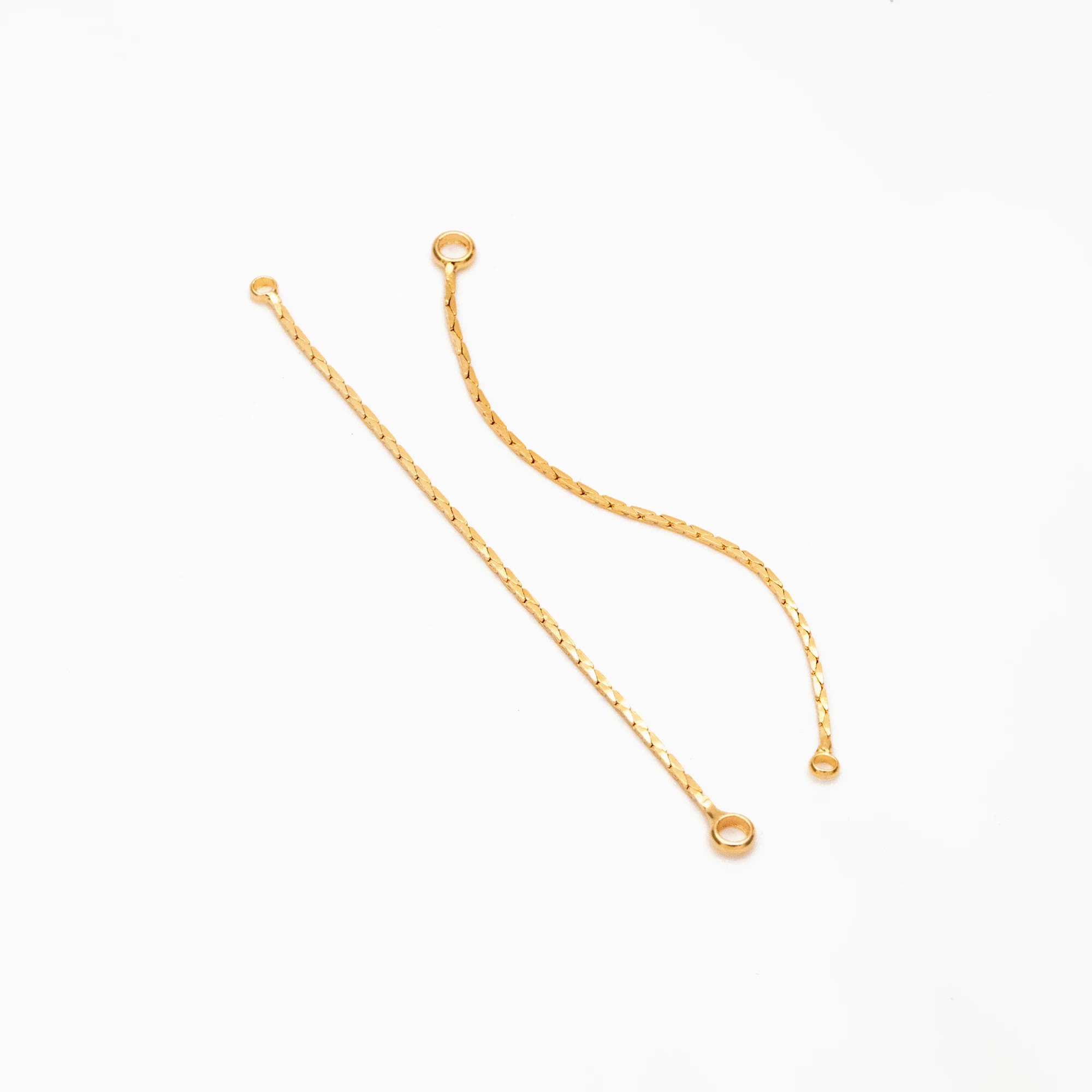 10pcs Chain Charm with 2 Loops, Gold Plated Brass Earring Chain Connectors, For Jewelry Making Diy Material Supplies (GB-4025)
10pcs Chain Charm with 2 Loops, Gold Plated Brass Earring Chain Connectors, For Jewelry Making Diy Material Supplies (GB-4025)