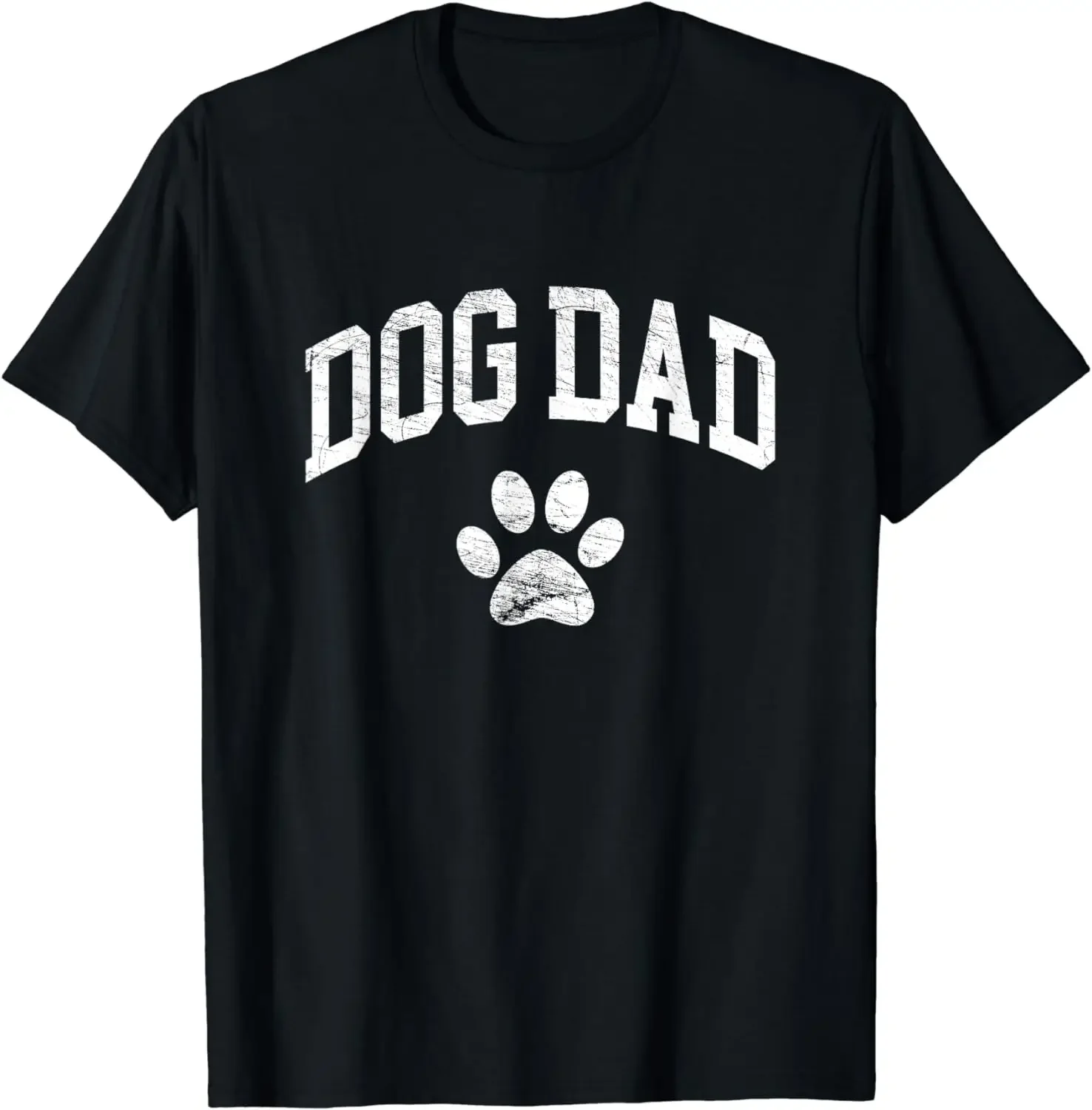 

Hot Sale Dog Dad Vintage Distressed Design - Funny Dog Vintage T Shirt Graphic T Shirts Men Clothing Classic T-Shirt Paw