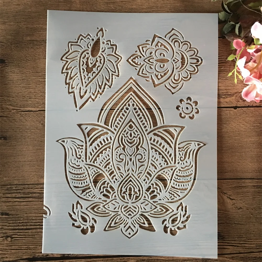 A4 29cm Mandala Lotus Buddhism DIY Layering Stencils Painting Scrapbook Coloring Embossing Album Decorative Template
A4 29cm Mandala Lotus Buddhism DIY Layering Stencils Painting Scrapbook Coloring Embossing Album Decorative Template