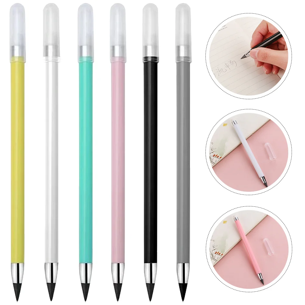 

6 Pcs Mechanical Pencil Eternal Drafting Supplies No Ink Inkless Sketch Non Sharpening Kids Pencils Child