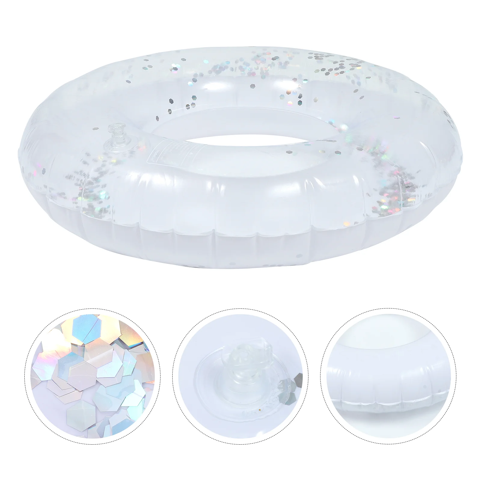 Inflatable Pool Accessory Transparent Floating Ring Sequins Swimming Ring PVC Water Party Accessory for Adults Children
Inflatable Pool Accessory Transparent Floating Ring Sequins Swimming Ring PVC Water Party Accessory for Adults Children