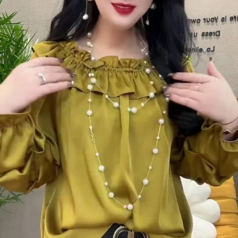 2024 Spring and Autumn Season New Long Sleeved Women's Petal Collar Fashion Top Popular Fashion Trendy Versatile Slimming Shirt
2024 Spring and Autumn Season New Long Sleeved Women's Petal Collar Fashion Top Popular Fashion Trendy Versatile Slimming Shirt