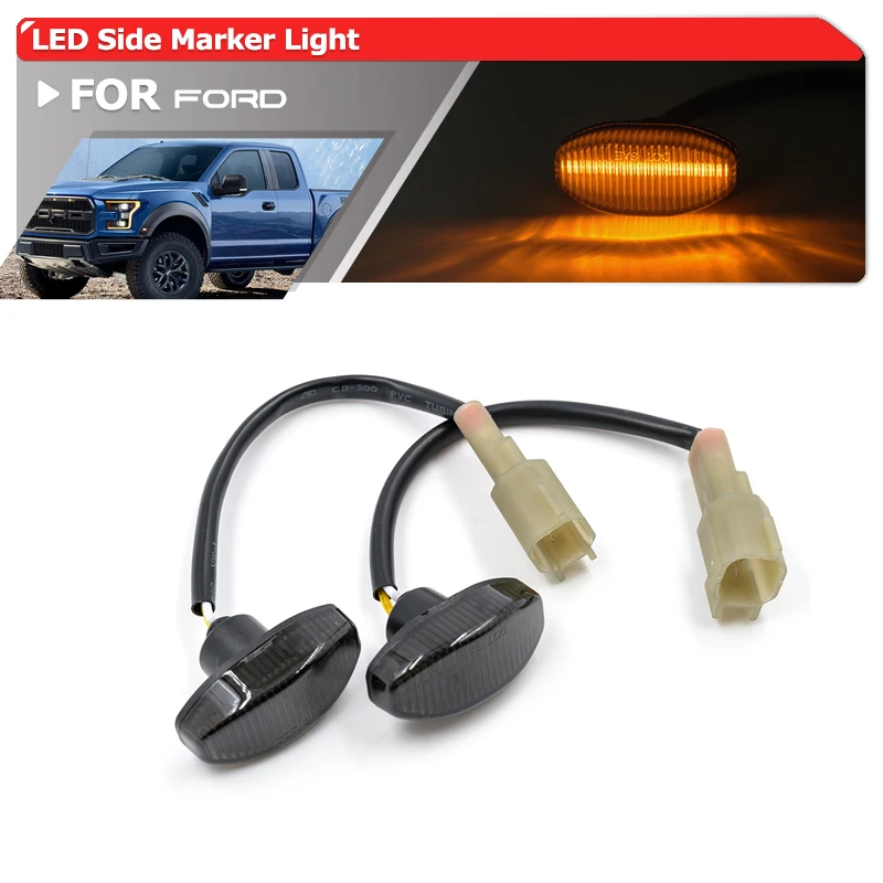 2x Fits For Ford 2nd Second F-150 Raptor 2017-Up Front Smoked Amber Led Side Marker Lights
2x Fits For Ford 2nd Second F-150 Raptor 2017-Up Front Smoked Amber Led Side Marker Lights
