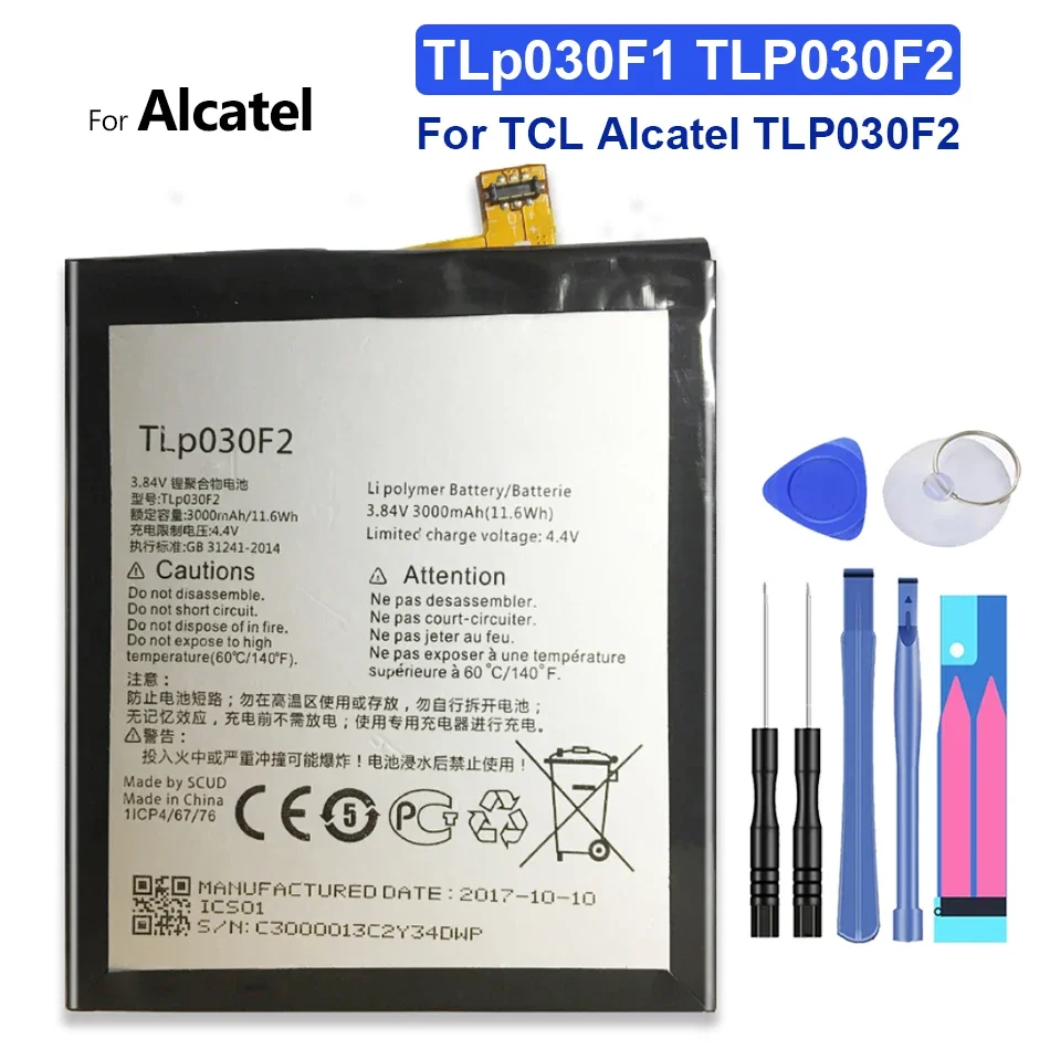 Аккумулятор TLP030F2 для телефона TCL Alcatel One Touch Idol 4S 6070K для BlackBerry DTEK60, 3000 мАч
Аккумулятор TLP030F2 для телефона TCL Alcatel One Touch Idol 4S 6070K для BlackBerry DTEK60, 3000 мАч
