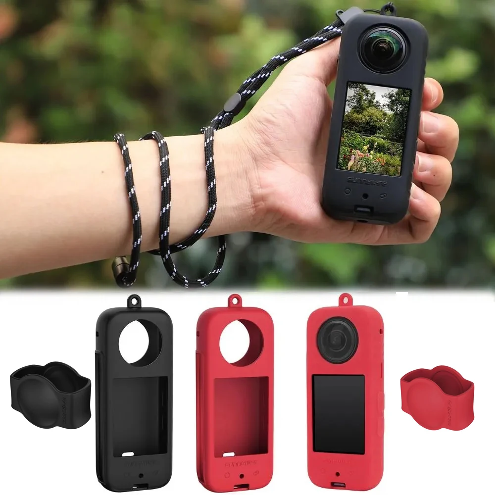 Silicone Case Protective Lens Cover For Insta 360 X3 Body Case Cover Protective Shell For Insta360 X3 Action Camera Accessories
Silicone Case Protective Lens Cover For Insta 360 X3 Body Case Cover Protective Shell For Insta360 X3 Action Camera Accessories