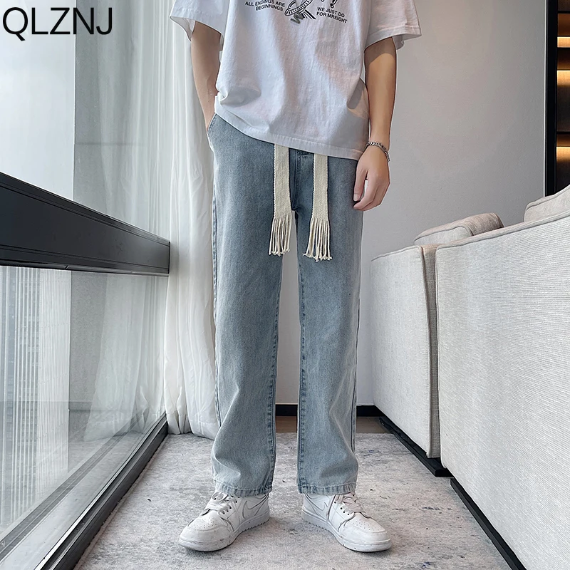 Spring Autumn Streetwear Baggy Jeans Men Drawstring Straight Wide Leg Denim Pants Trousers Male Brand Clothing Blue PlusSize 4XL
Spring Autumn Streetwear Baggy Jeans Men Drawstring Straight Wide Leg Denim Pants Trousers Male Brand Clothing Blue PlusSize 4XL