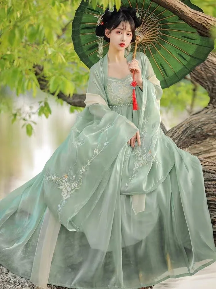 New Tang style modified Han style women's Chinoiserie chez dress wide sleeve flowing fairy dress super fairy elegant dress
New Tang style modified Han style women's Chinoiserie chez dress wide sleeve flowing fairy dress super fairy elegant dress