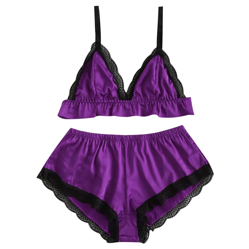 Hot Women Satin Silk Sleepwear Set Top Shorts Nightwear Sexy Lingerie Pajamas Set Women's Style Leisure Home Split Set Pajamas
Hot Women Satin Silk Sleepwear Set Top Shorts Nightwear Sexy Lingerie Pajamas Set Women's Style Leisure Home Split Set Pajamas