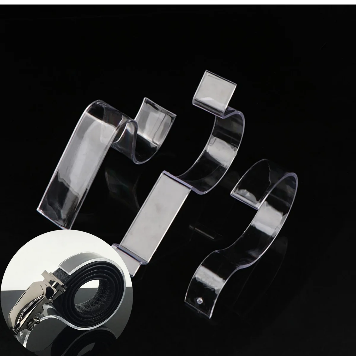 Fashion Boutiques display props Belt display racks Acrylic girdle Display Stand holder desktop Leather belt/waistband stand
Fashion Boutiques display props Belt display racks Acrylic girdle Display Stand holder desktop Leather belt/waistband stand