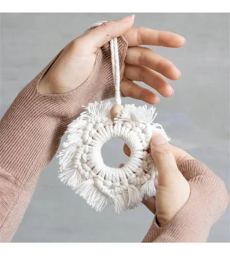 Mini Bohemian Cotton Macrame Wall Hanging 11 S7363d5476fa148e9b3656c5890e806bfu