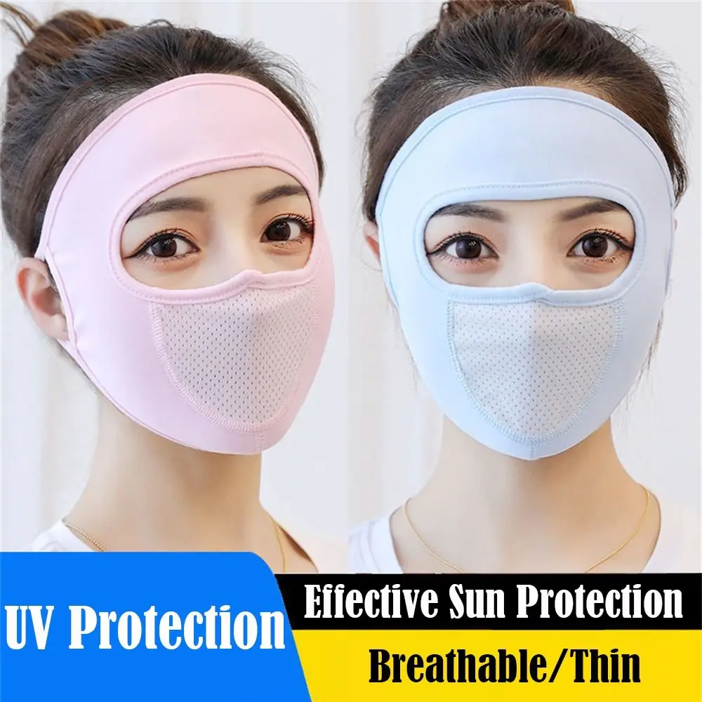 Breathable UV Protection Mask Daily Thin Full Face Sun Protection Mask Ice Silk Sunscreen Face Cover Summer
Breathable UV Protection Mask Daily Thin Full Face Sun Protection Mask Ice Silk Sunscreen Face Cover Summer