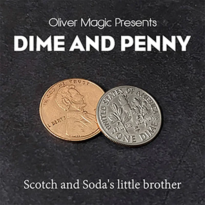 Dime and Penny by Oliver Magic Tricks Coins Vanish Appear Magia Magician Close Up Street Illusions Gimmicks Mentalism Props
Dime and Penny by Oliver Magic Tricks Coins Vanish Appear Magia Magician Close Up Street Illusions Gimmicks Mentalism Props