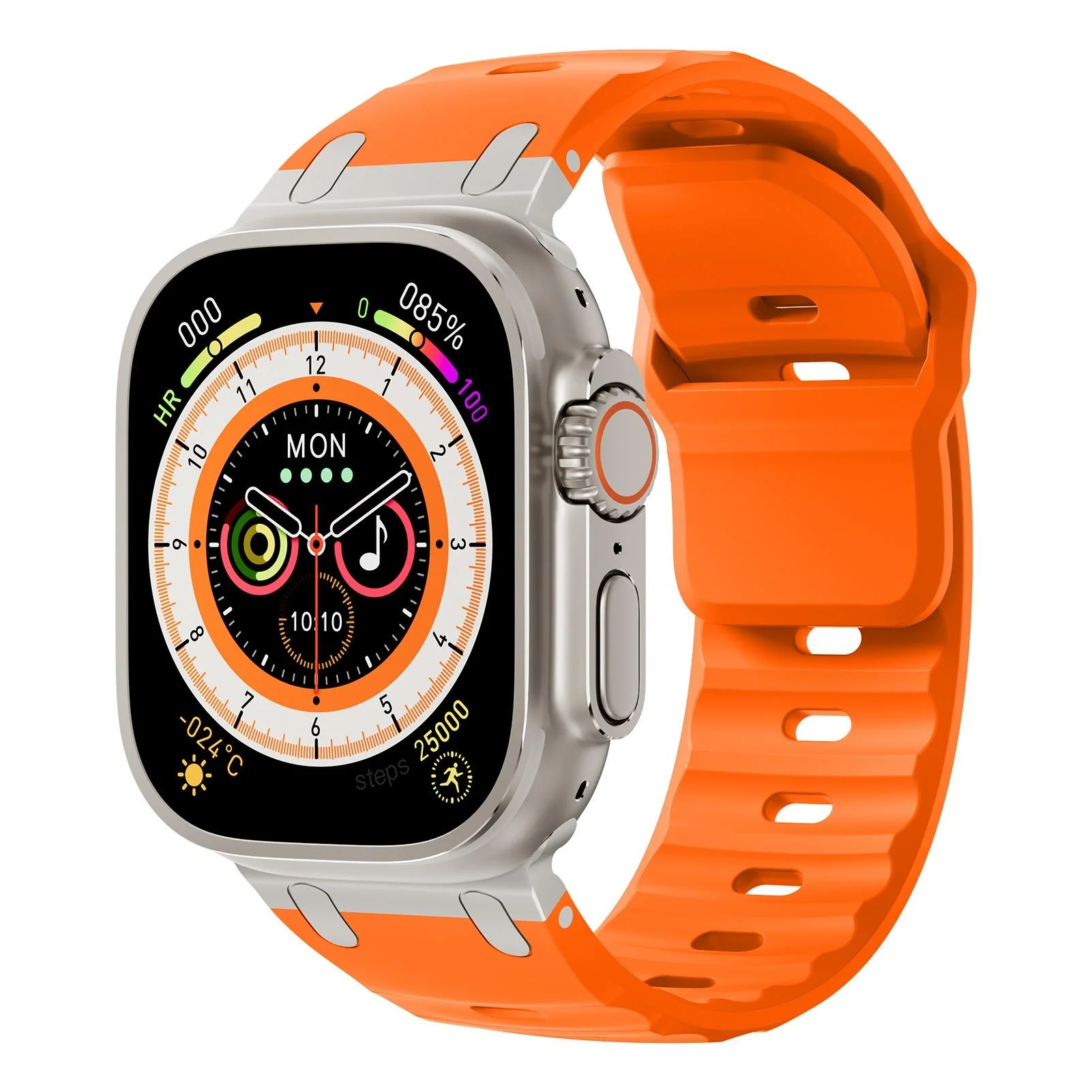 Strap for Apple watch ultra 2 band 49mm 45mm 44mm Stainless Steel correas Sport Silicone bracelet iwatch Series 9 8 7 SE 10 46mm Strap for Apple watch ultra 2 band 49mm 45mm 44mm Stainless Steel correas Sport Silicone bracelet iwatch Series 9 8 7 SE 10 46mm