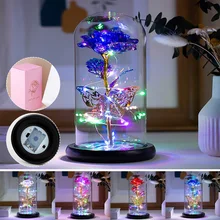 Rose in Glass Dome with Lights Enchanted Rose Artificial Flower Rose Perfect for Women Christmas Wedding Valentines Day gift
Rose in Glass Dome with Lights Enchanted Rose Artificial Flower Rose Perfect for Women Christmas Wedding Valentines Day gift