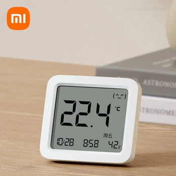 Xiaomi Mijia Smart Thermo-hygrometer 3 Mijia Bluetooth Temperature Humidity Ultra-thin Large Screen Indoor Outdoor Temperature