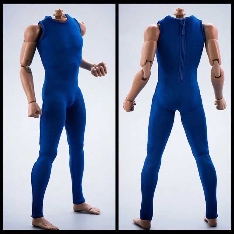 DIY 1/6 Scale Deep Blue Jumpsuit Clothing tights Sleeveless For 12" Male Model
DIY 1/6 Scale Deep Blue Jumpsuit Clothing tights Sleeveless For 12" Male Model