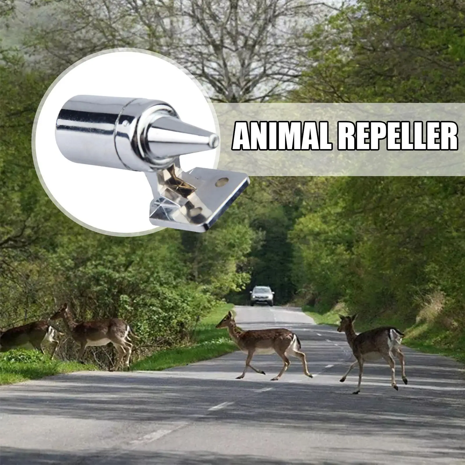 1PC Detachable Animal Repeller Ultrasonic Deer Snake Wildlife Wind Warning Drive Whistle Device Safety Sound Alarm Power Al X7I2
1PC Detachable Animal Repeller Ultrasonic Deer Snake Wildlife Wind Warning Drive Whistle Device Safety Sound Alarm Power Al X7I2