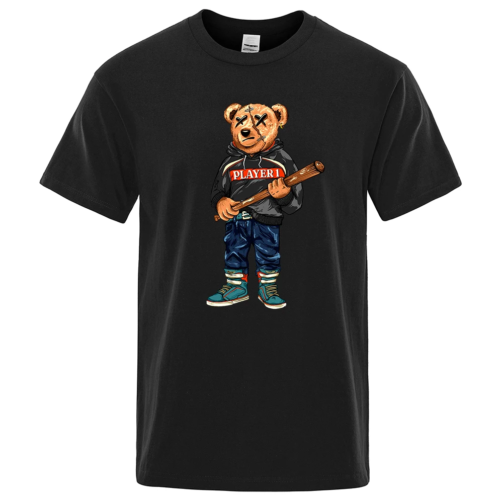 Teddy Bear Badass In Fashion Hip Hop Outfit Men T-Shirt Loose Tee Clothes Summer Cotton Streetwear Casual Oversized Short Sleeve
Teddy Bear Badass In Fashion Hip Hop Outfit Men T-Shirt Loose Tee Clothes Summer Cotton Streetwear Casual Oversized Short Sleeve