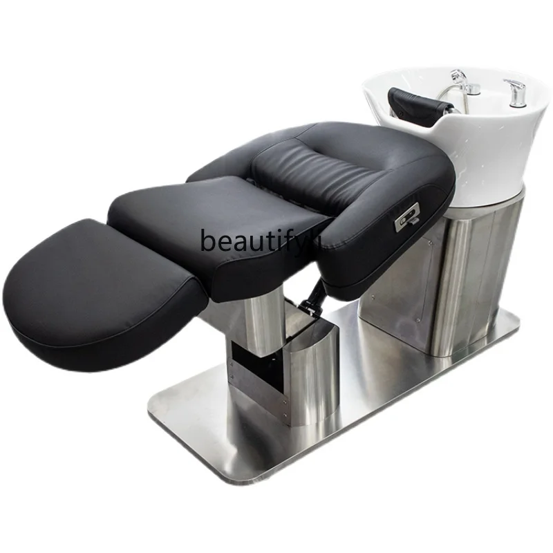 Electric Lifting Shampoo Chair Barber Shop Half Lying Deep Basin Flushing Bed Shampoo Chair Ceramic Basin
Electric Lifting Shampoo Chair Barber Shop Half Lying Deep Basin Flushing Bed Shampoo Chair Ceramic Basin