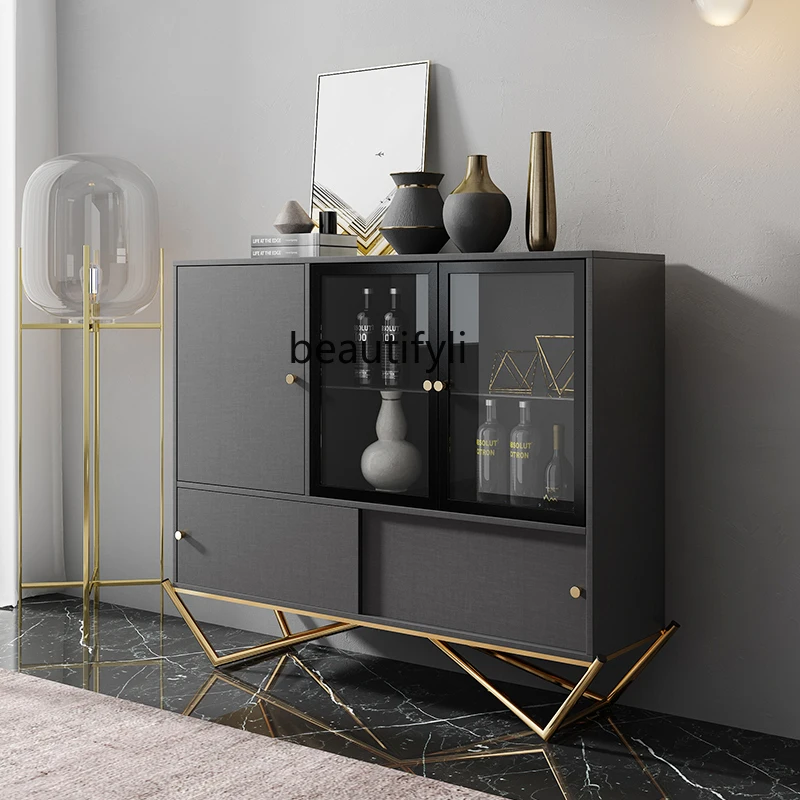 HJ Sideboard Cabinet Nordic Modern Cupboard Cupboard Locker Double Door Cabinet Multi-Functional Tea Cabinet
HJ Sideboard Cabinet Nordic Modern Cupboard Cupboard Locker Double Door Cabinet Multi-Functional Tea Cabinet