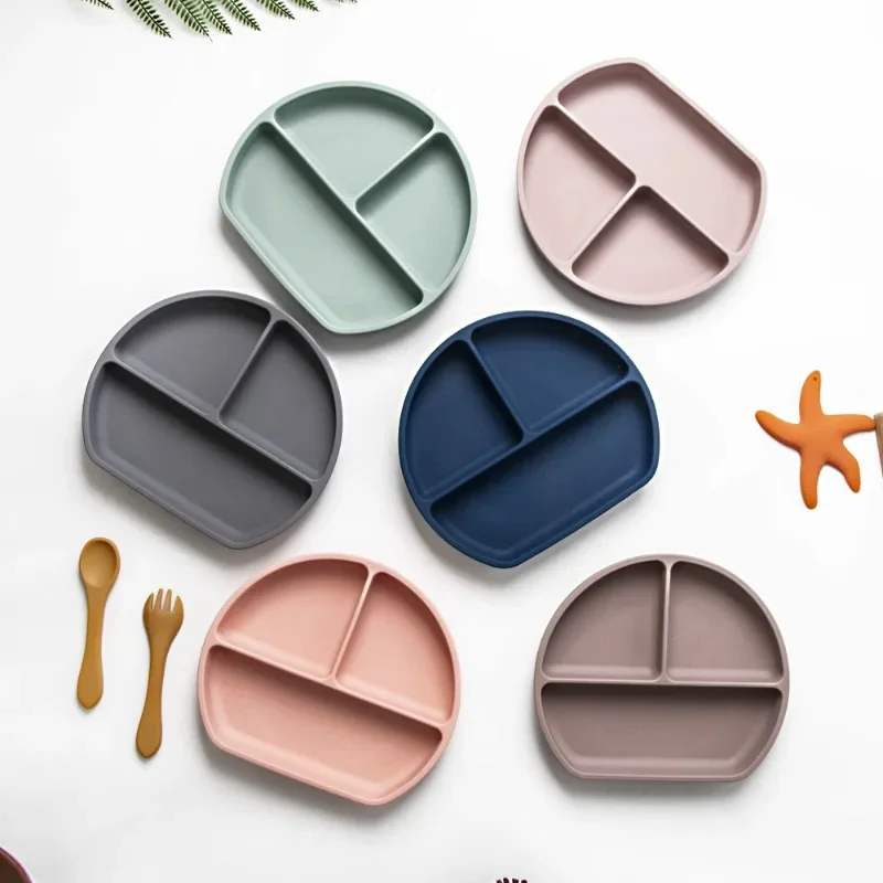 Baby Silicone Tray Baby Suction Cup Integrated Tableware Learning Eating Training Division Plate Complementary Food Plate Bowl
Baby Silicone Tray Baby Suction Cup Integrated Tableware Learning Eating Training Division Plate Complementary Food Plate Bowl