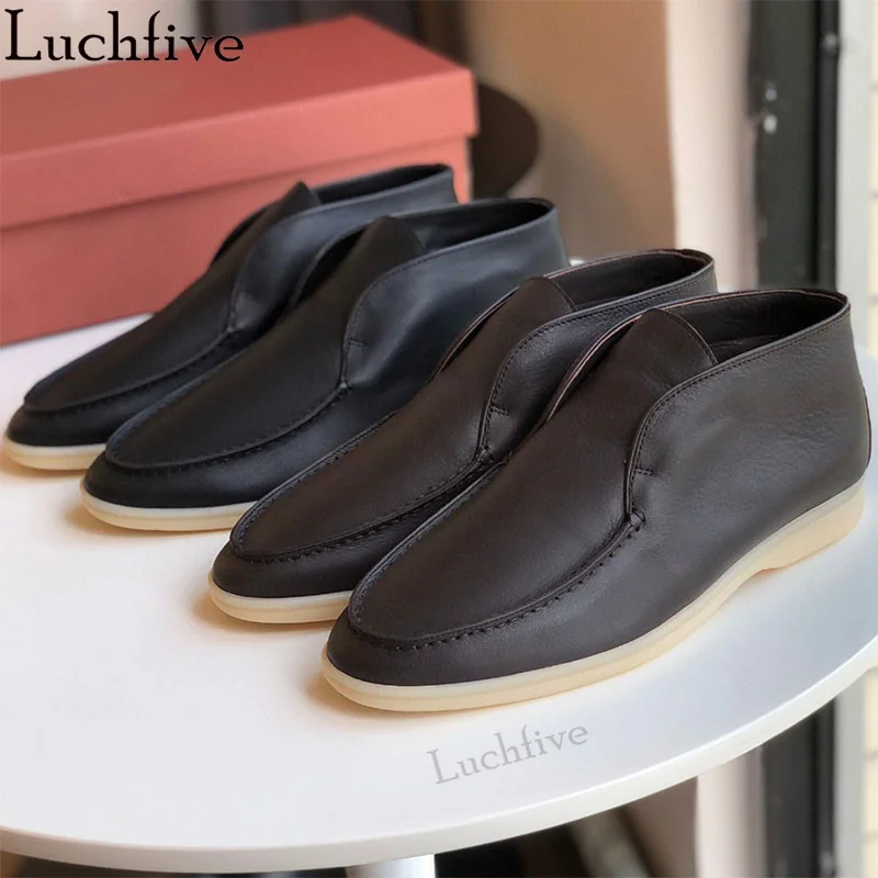 Men's Hot Real Leather Flat Boots Luxury Fur Loafers Shoes Slip On Formal Ankle Boots Winter Comfortable Warm Walking Shoes Man
Men's Hot Real Leather Flat Boots Luxury Fur Loafers Shoes Slip On Formal Ankle Boots Winter Comfortable Warm Walking Shoes Man