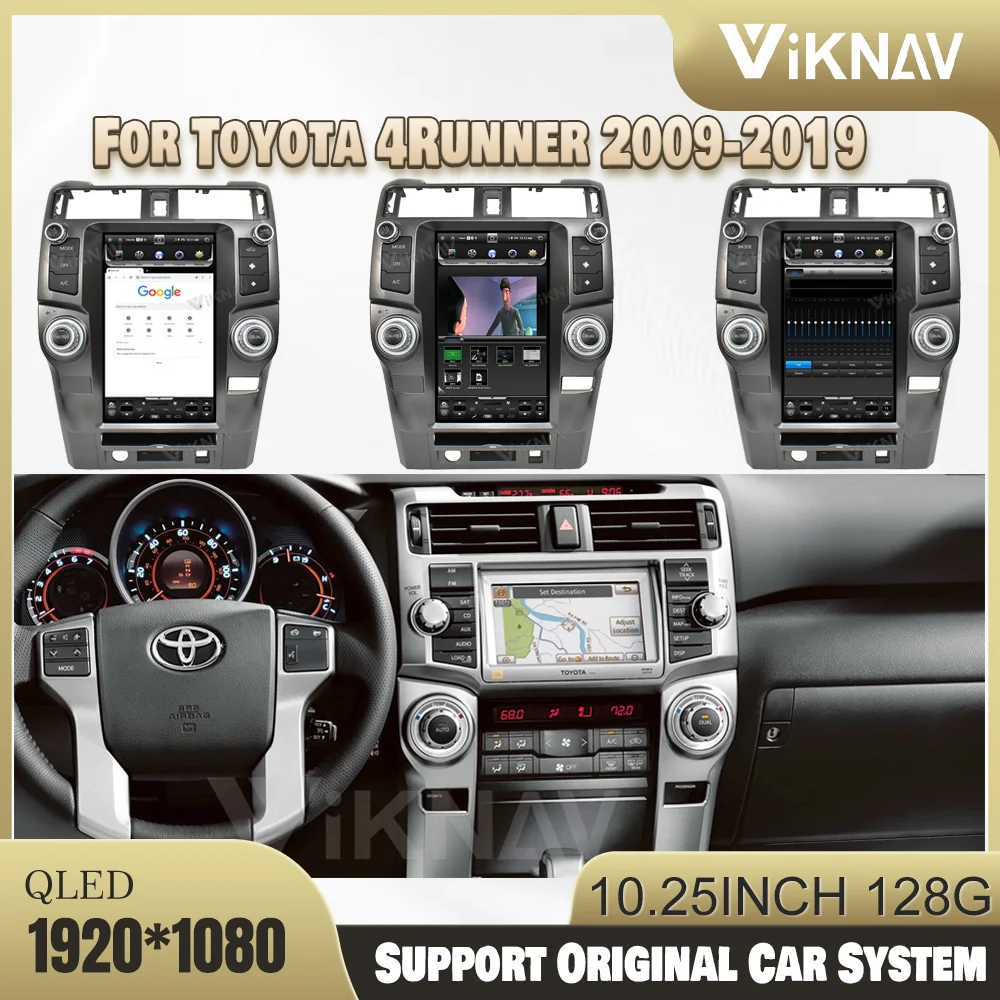 1080P HD Carplay Radio For Toyota 4Runner 2009-2019 Steering Wheel Control Rear View Navigation GPS Original Car Function
1080P HD Carplay Radio For Toyota 4Runner 2009-2019 Steering Wheel Control Rear View Navigation GPS Original Car Function