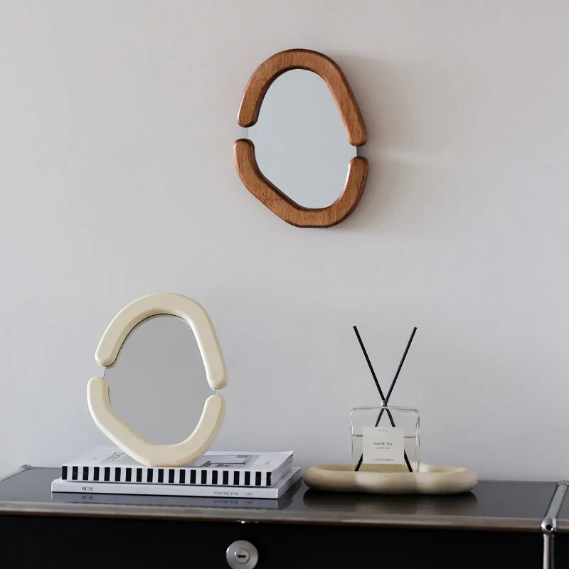 Shower Desk Cosmetic Table Wall Mirror Bathroom Irregular Vanity Decorative Mirror Makeup for Bedroom Espelho House Decoration
Shower Desk Cosmetic Table Wall Mirror Bathroom Irregular Vanity Decorative Mirror Makeup for Bedroom Espelho House Decoration