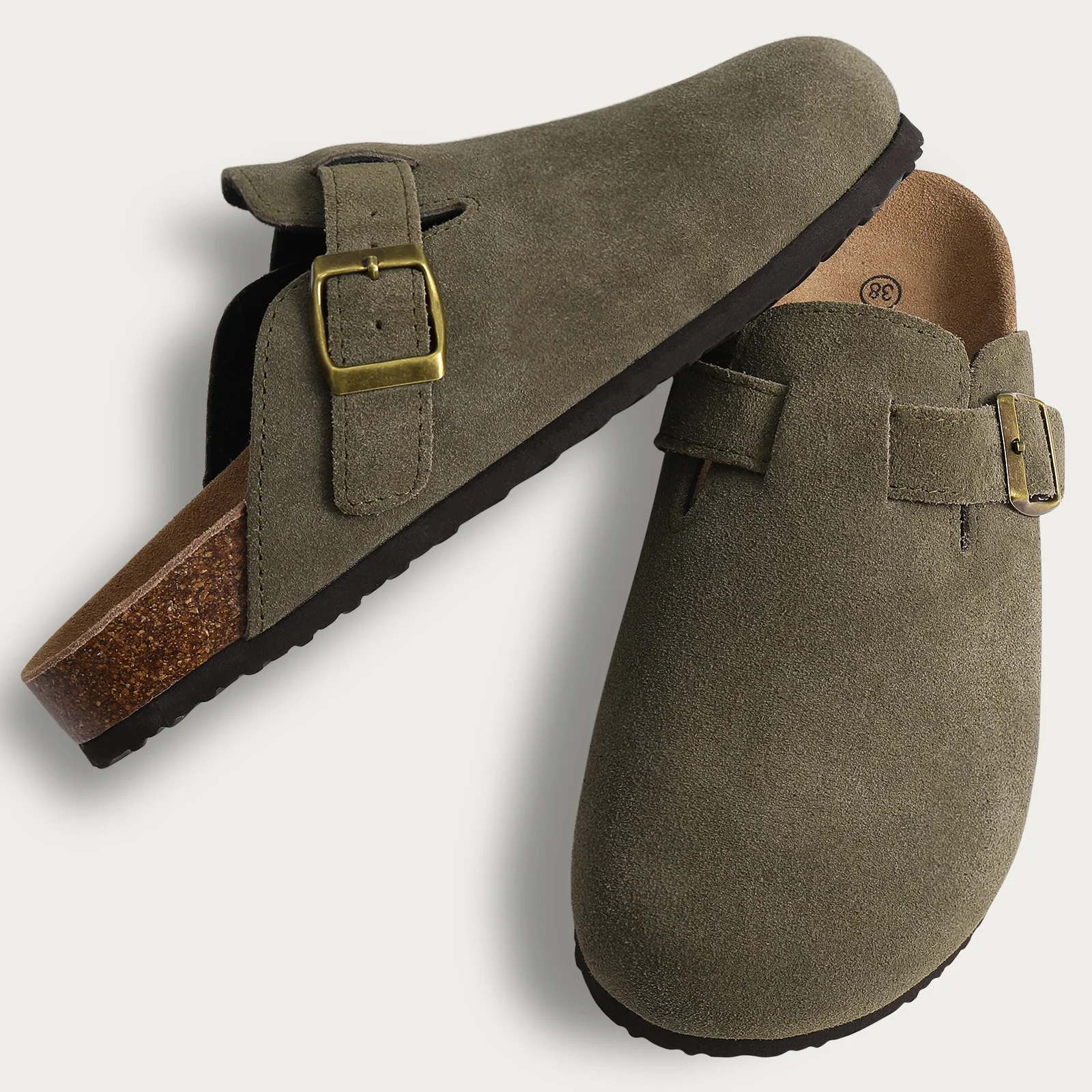 Com Fashion Women's Suede Mules Slippers Boston Clogs Cork Insole Sandals With Arch Support Outdoor Beach Slides Home Shoes
Com Fashion Women's Suede Mules Slippers Boston Clogs Cork Insole Sandals With Arch Support Outdoor Beach Slides Home Shoes