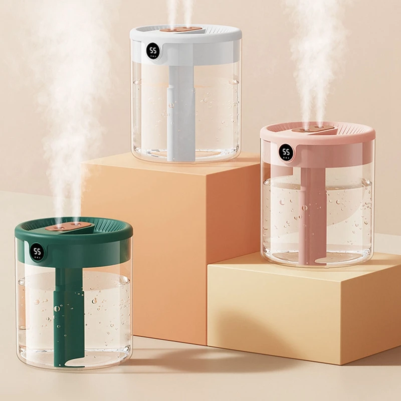 H2O Air Humidifier 2L Capacity Double Nozzle With LCD Humidity Display Essential Oil Diffuser Portable USB
H2O Air Humidifier 2L Capacity Double Nozzle With LCD Humidity Display Essential Oil Diffuser Portable USB