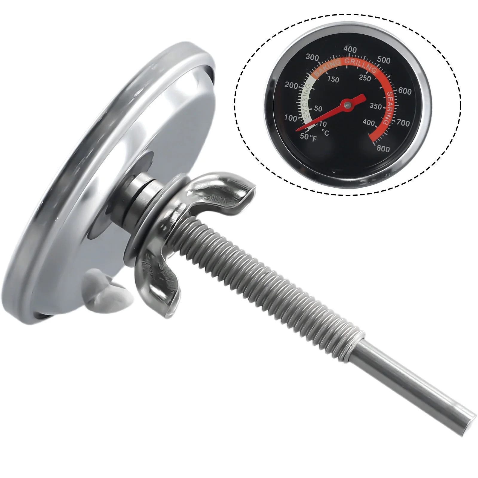 Temp Gauge Thermometer 50℉~800 ℉ Accessories BBQ BBQ Tools Barbecue M10 Screw Oven Portable Temperature 10~400℃
Temp Gauge Thermometer 50℉~800 ℉ Accessories BBQ BBQ Tools Barbecue M10 Screw Oven Portable Temperature 10~400℃