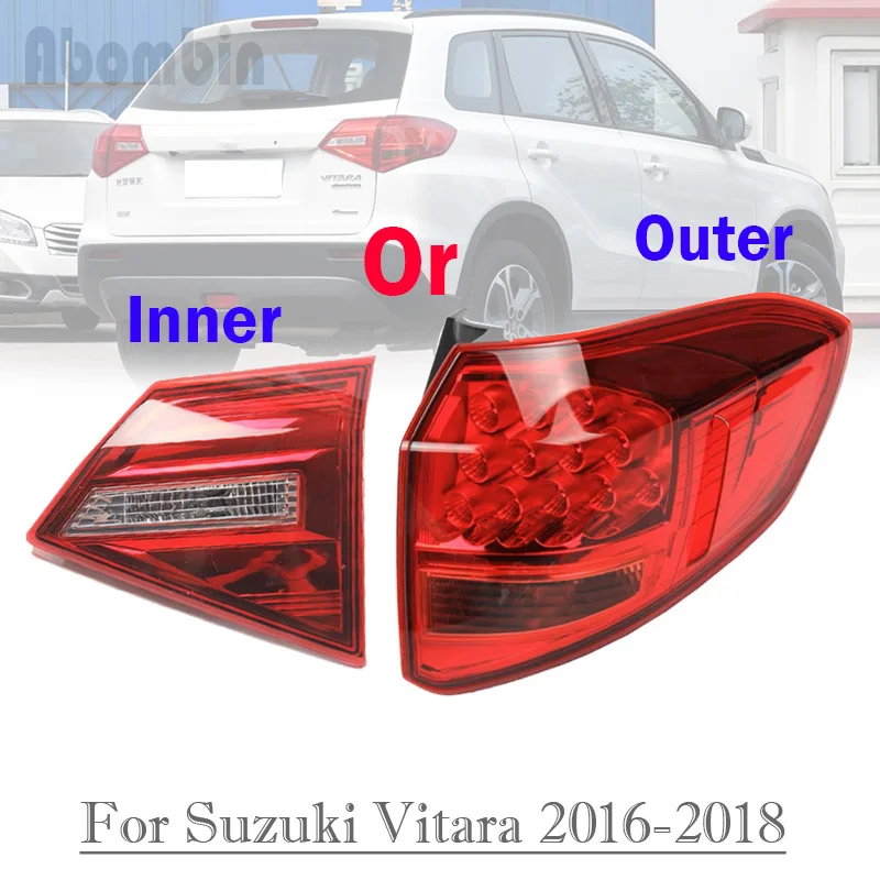 

Auto Rear Bumper Light Brake Lamp Cover Brake Back Light Housing Tail Lamp For Suzuki Vitara 1.4T 2015 2016 2017 2018 2019 2020