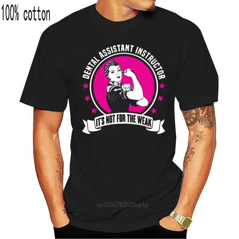 

Printing Customized Dental Assistant Instructor T-Shirt Women Cotton Comical Women T Shirts Round Collar Male Short-Sleeve