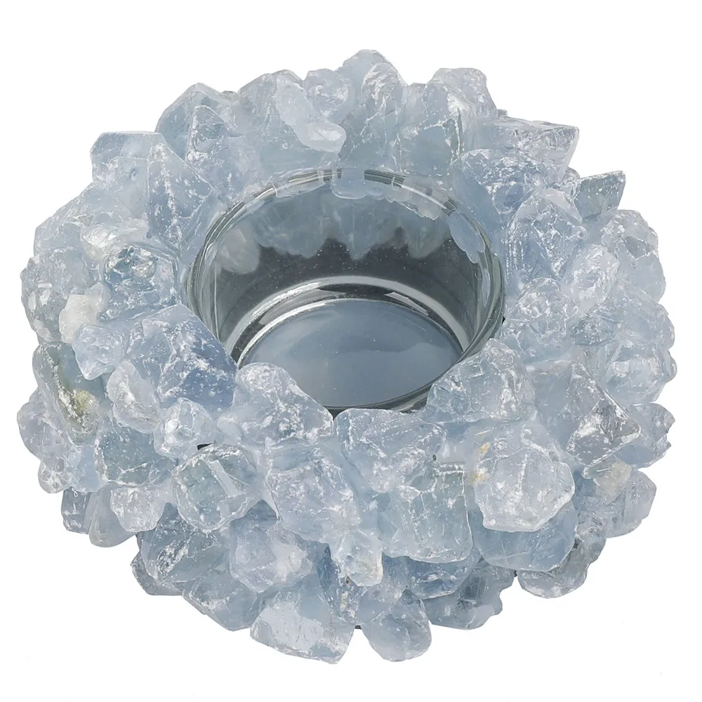 1PC Candle Holder Quartz Sapphire Crystal Kyanite Material Minerals Raw Handmade Candlestick Tea Candle Holders
1PC Candle Holder Quartz Sapphire Crystal Kyanite Material Minerals Raw Handmade Candlestick Tea Candle Holders