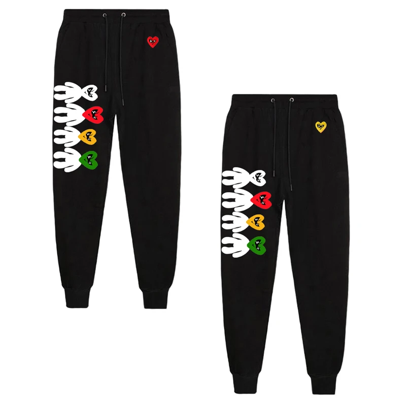 Брюки Break Egg для мужчин и женщин, хлопковые цветные с вышивкой в форме сердца, тонкие эластичные весенние штаны с принтом для мужчин и женщин 
Брюки Break Egg для мужчин и женщин, хлопковые цветные с вышивкой в форме сердца, тонкие эластичные весенние штаны с принтом для мужчин и женщин