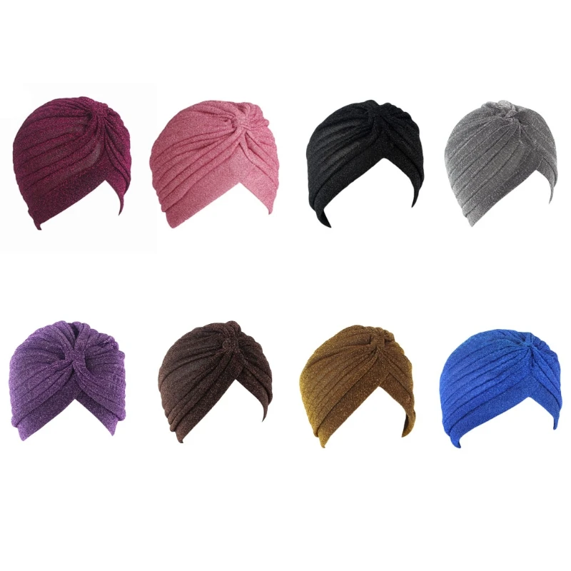 New fashion Women Shiny Shimmer Sparkly Indian Turban Hat Muslim Hijab For Women
New fashion Women Shiny Shimmer Sparkly Indian Turban Hat Muslim Hijab For Women