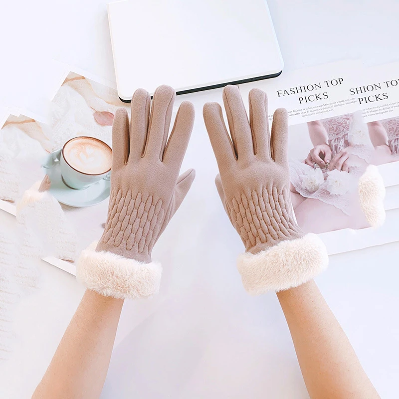 New Women Thick Gloves Fashion Cute Plush Wrist Youth Students Girl Cycling Windproof Warm Mittens Touch Screen Gloves T187
New Women Thick Gloves Fashion Cute Plush Wrist Youth Students Girl Cycling Windproof Warm Mittens Touch Screen Gloves T187