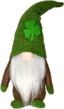 St.Patrick's Day Handmade Gnome Decorations for Irish March Saint Paddy's Day Gift, Shamrock Elf Dwarf Home Decorations
St.Patrick's Day Handmade Gnome Decorations for Irish March Saint Paddy's Day Gift, Shamrock Elf Dwarf Home Decorations